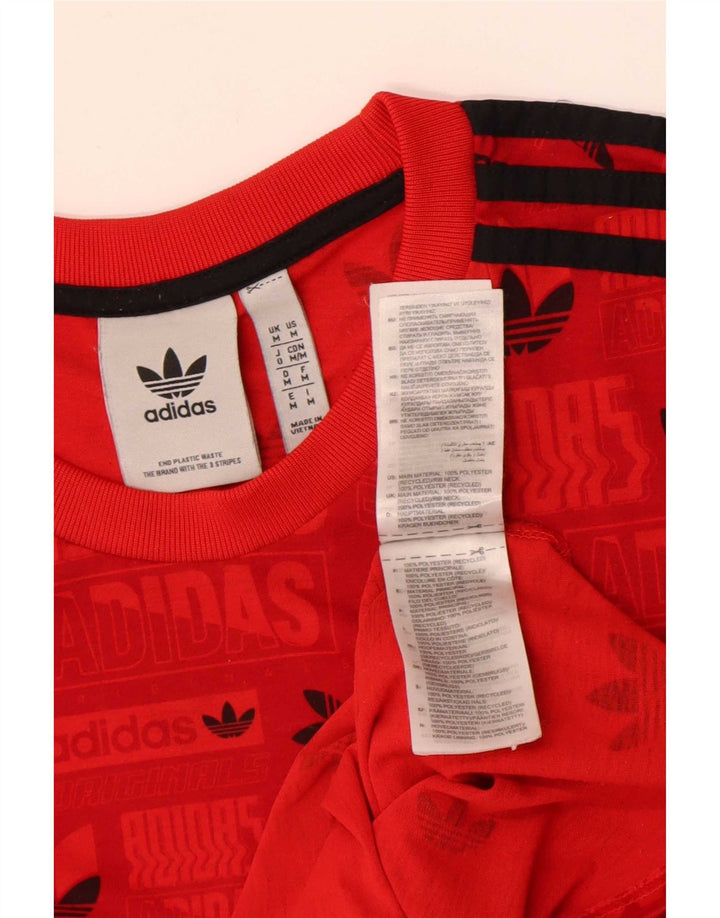 Adidas muška majica kratkih rukava Regular Graphic, srednji crveni poliester