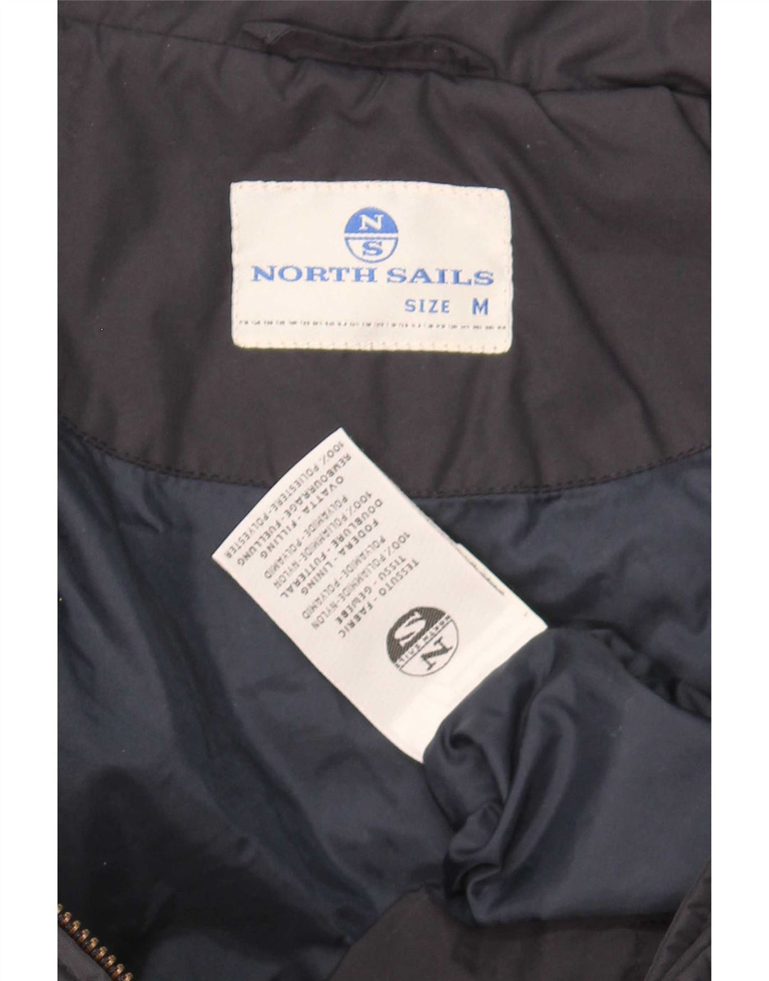 North Sails Muška grafička podstavljena jakna UK 38 Medium tamnoplavi poliamid