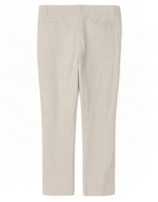 Moschino ženske uske chino hlače UK 14 Large W34 L27 Bijeli pamuk
