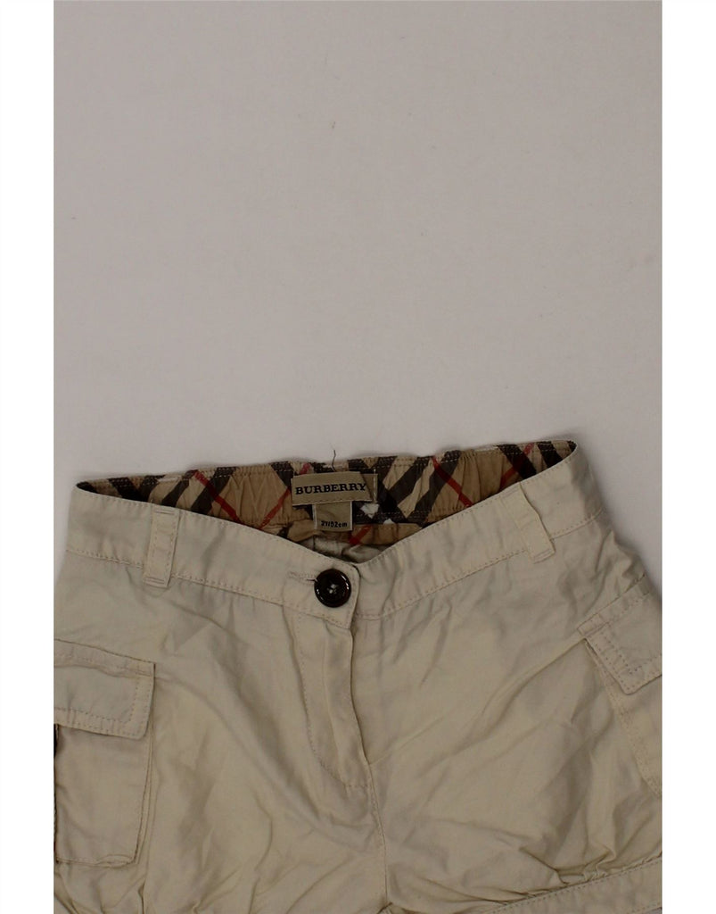 BURBERRY Baby Girls Cargo Shorts 18-24 Months W16 Beige Vintage Burberry and Second-Hand Burberry from Messina Hembry 