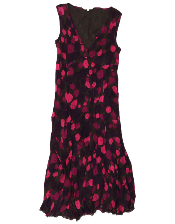 EAST ženska maksi haljina bez rukava UK 14 srednje raznobojna točkasta