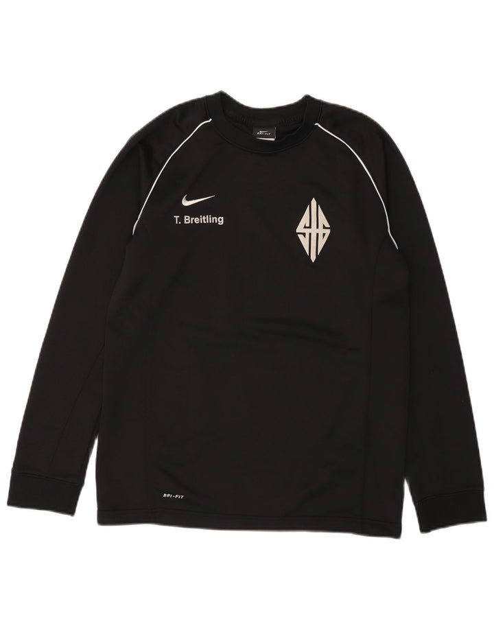 Nike Boys Dri Fit Graphic Top dugih rukava 13-14 godina XL crni poliester