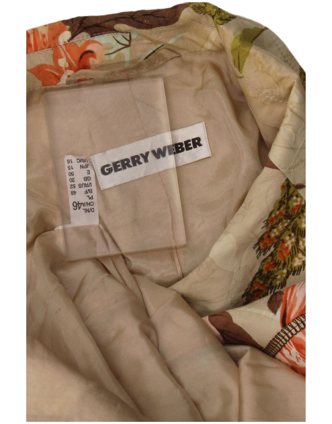 GERRY WEBER Ženska jakna 3/4 rukava UK 20 2XL bež cvjetni