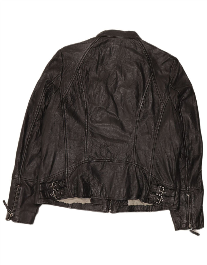 Gypsy ženska kožna jakna UK 22 3XL crna koža