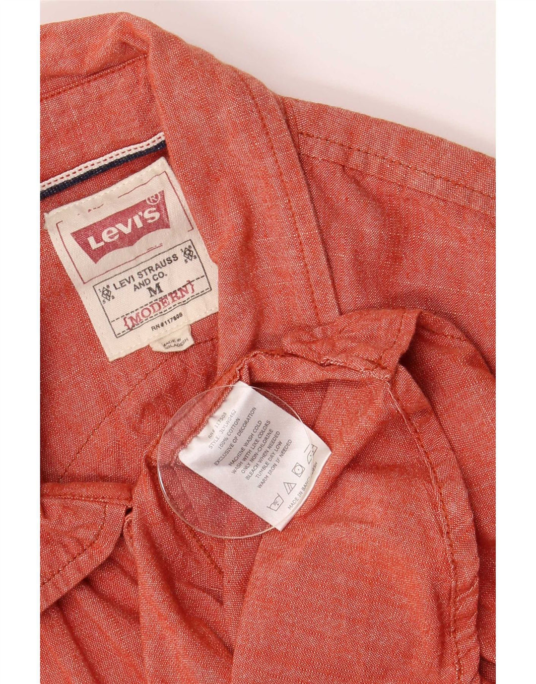 Levi's muška košulja srednje crvene boje od pamuka