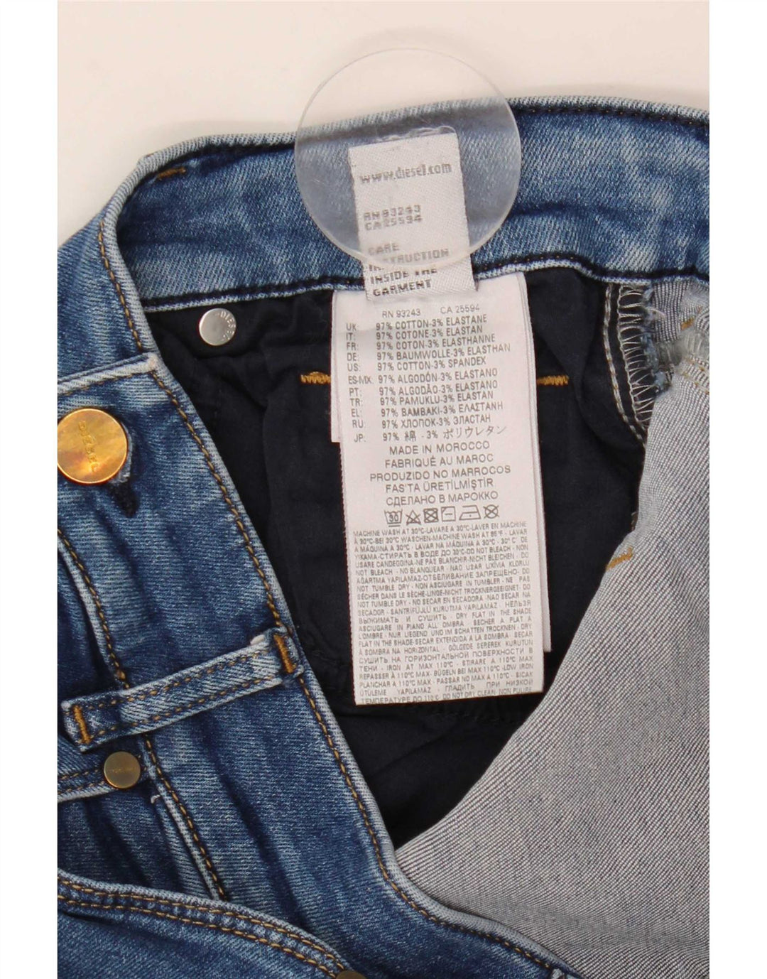 Diesel Ženske Sandy Regular Slim Straight Traperice W28 L29 Plavi pamuk