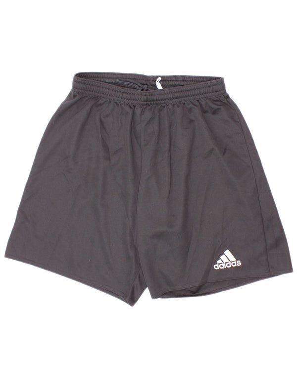 Sportske kratke hlače Adidas Climalite za dječake 9-10 godina male crne poliesterske