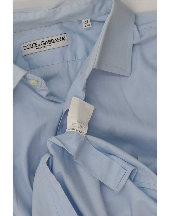 Dolce & Gabbana muška košulja veličina 39 15 1/2 srednje plava pamuk