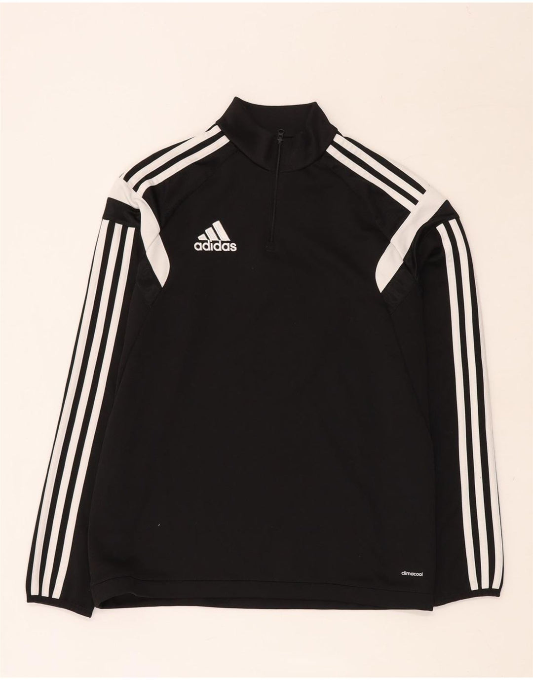 ADIDAS Boys Climacool Pulover Trenirka Top 13-14 Years XL Black