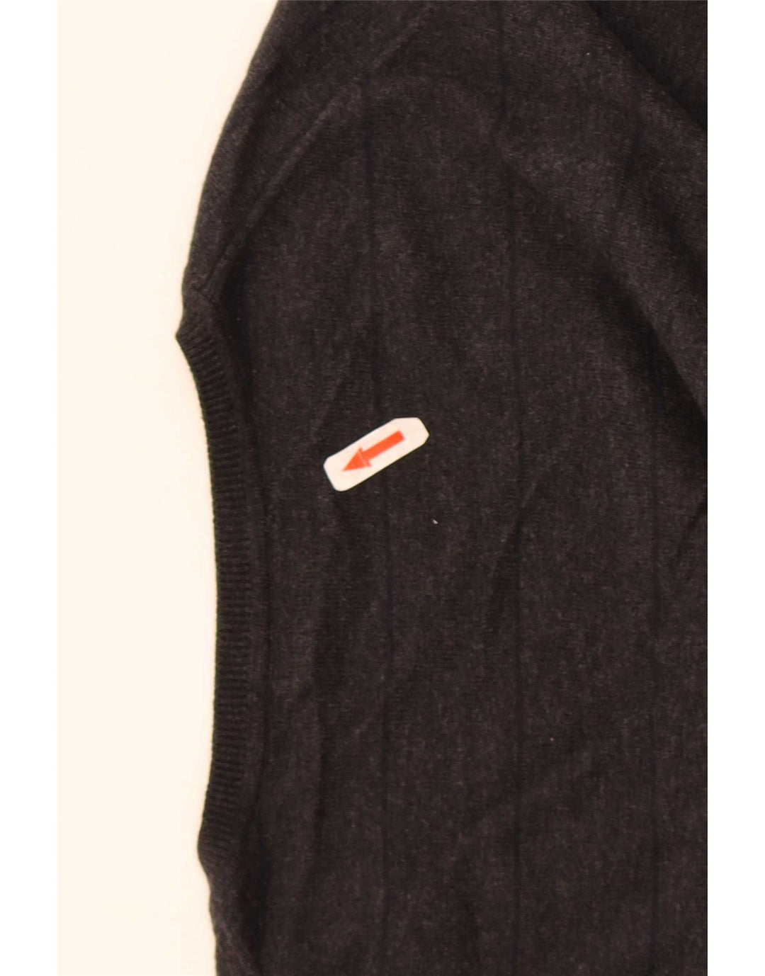 Muški džemper s V-izrezom 2XL crne pruge Massimo Dutti