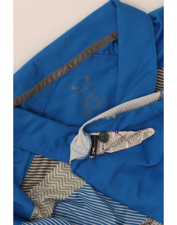 Oakley muška polo majica XL plavi prugasti poliester