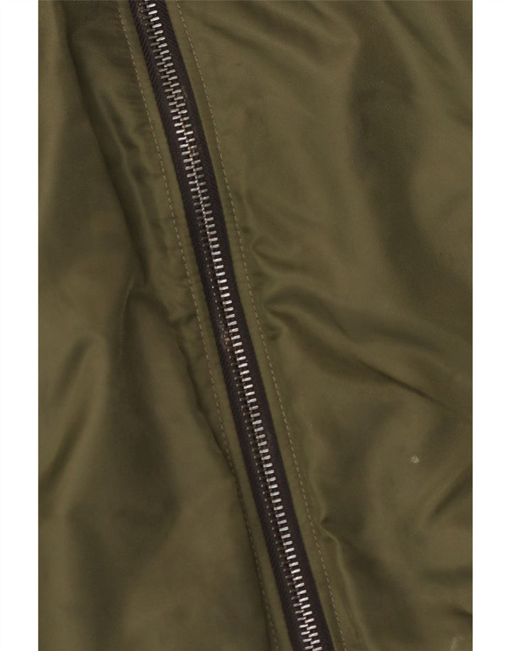 Superdry muška vojna bomber jakna UK 38, srednji kaki najlon