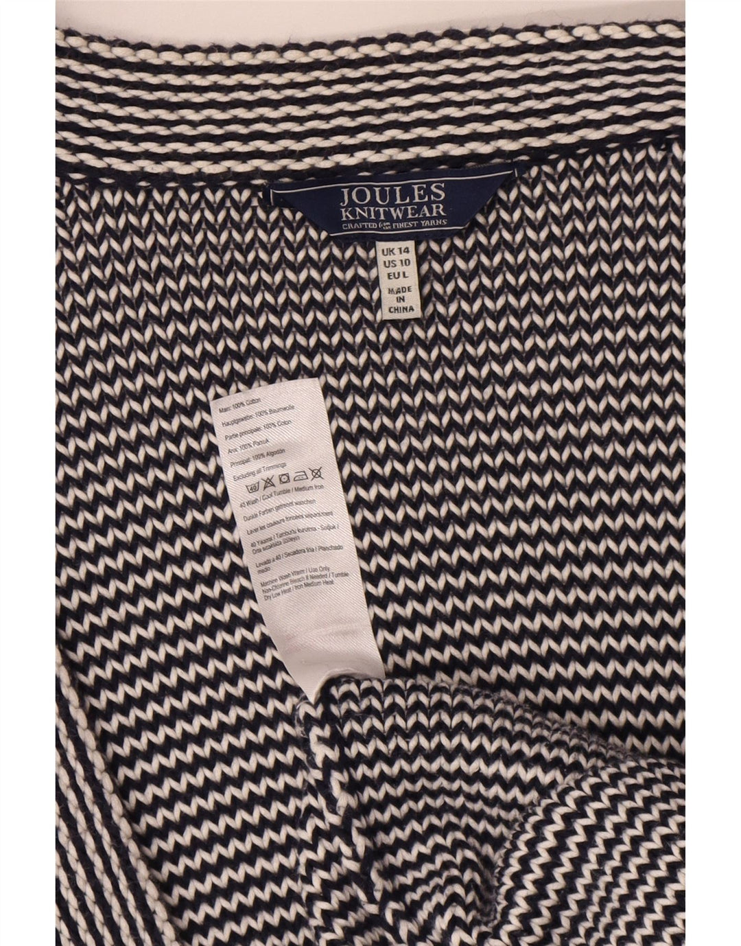 Joules ženski prekomjerni dugi kardigan pulover UK 14 Large Blue