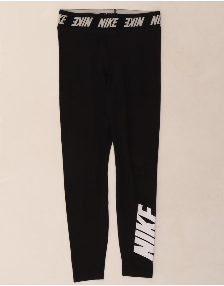 Nike ženske grafičke tajice UK 12 srednje crne