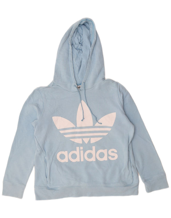 Adidas Ženska majica s kapuljačom s kapuljačom UK 14 Large Blue Cotton