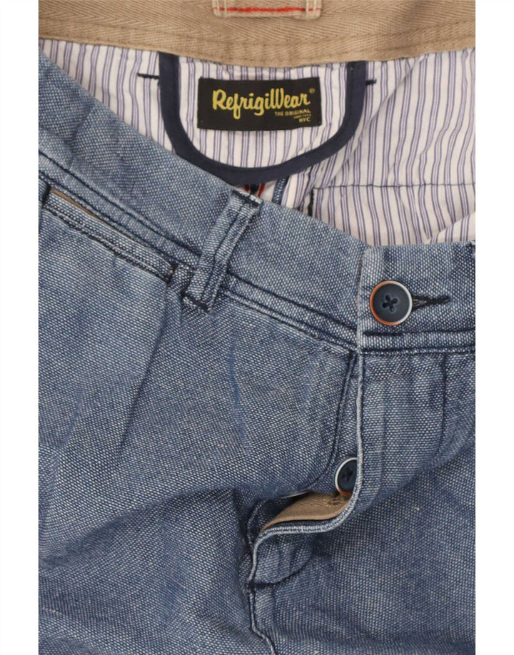 Refrigiwear ženske obične chino kratke hlače W30 srednje plavi pamuk