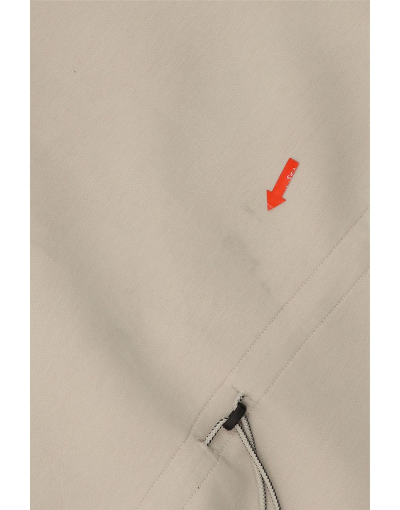 NIKE Womens Dri Fit Oversized Roll Neck Sweatshirt Jumper UK 6 XS Beige Vintage Nike and Second-Hand Nike from Messina Hembry 