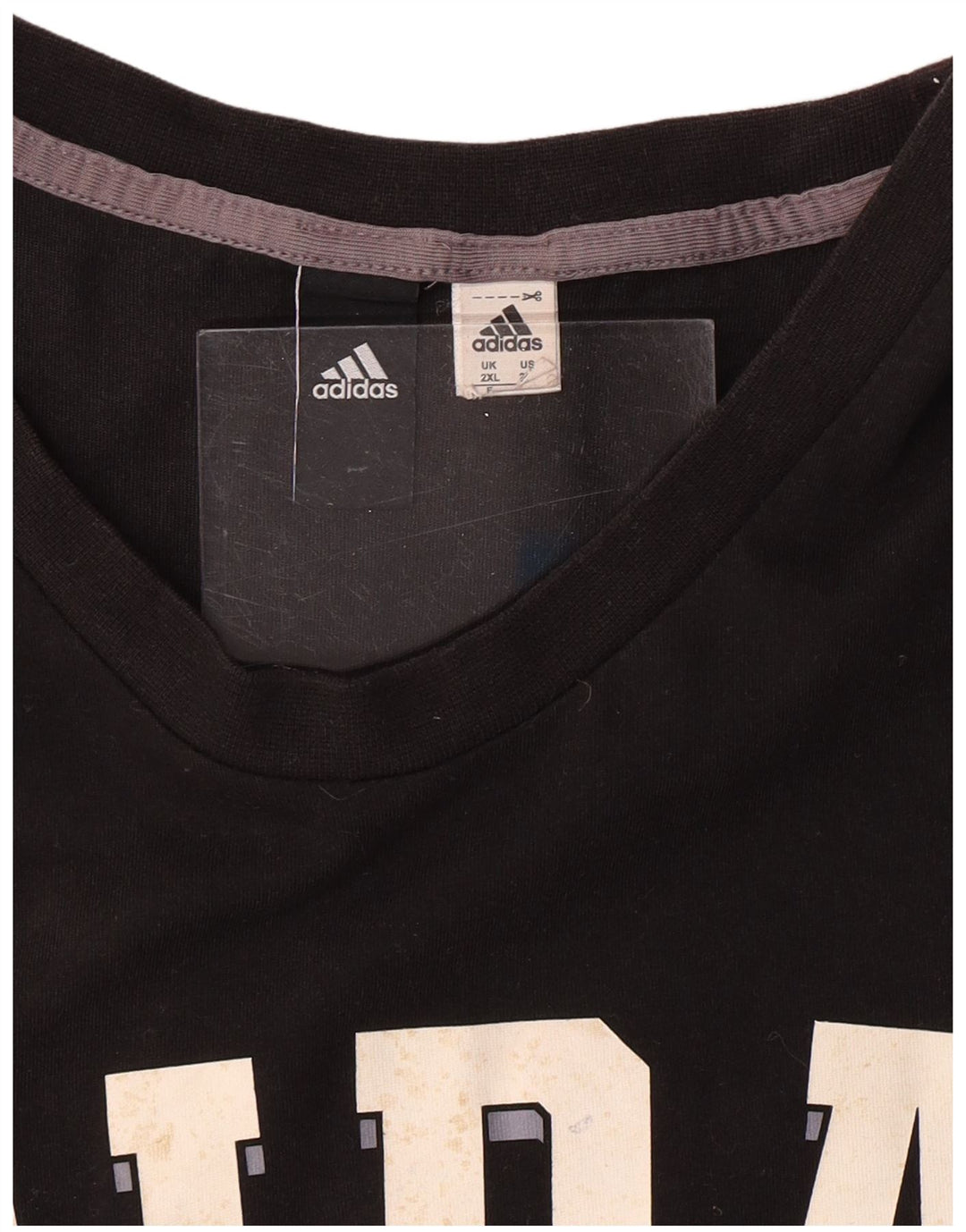 ADIDAS muška majica s grafičkim motivima 2XL crni pamuk