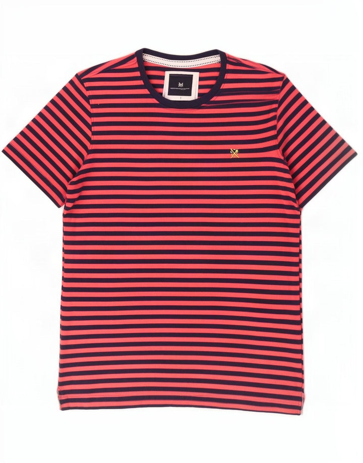 Crew Clothing Muška majica kratkih rukava Srednji pamuk na crvene pruge