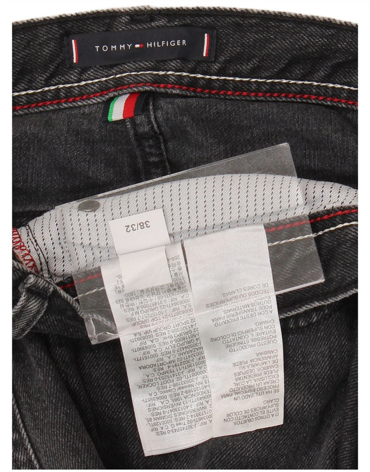 Tommy Hilfiger muške ravne traperice W38 L32 sivi pamuk