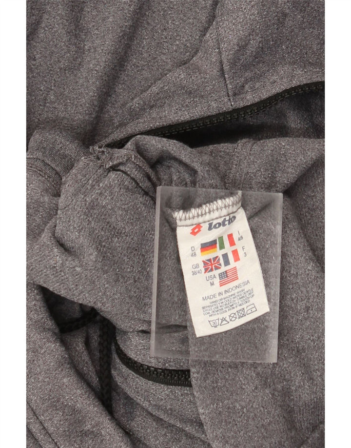 Lotto muška trenirka s grafičkim motivima, gornja jakna UK 38/40 srednje sive boje