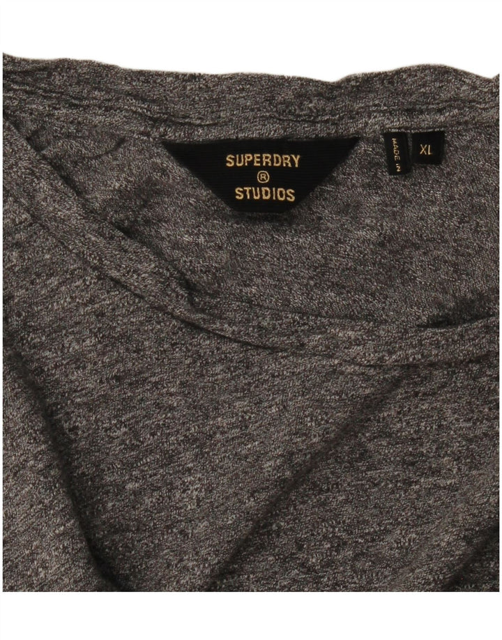 Superdry muška majica kratkih rukava XL s sivim pjegama