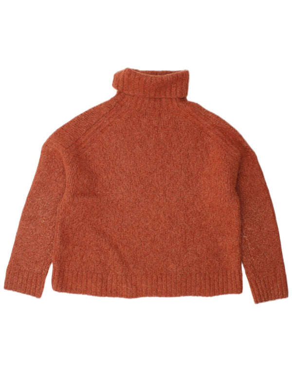 SUPERDRY ženski kratki pulover s ovratnikom UK 12 Srednje smeđa