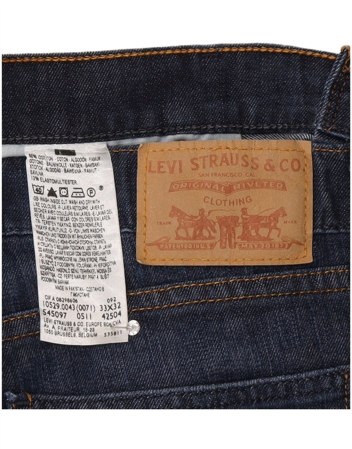 Levi's ženske 10529 Bootcut traperice W33 L32 tamnoplavi pamuk