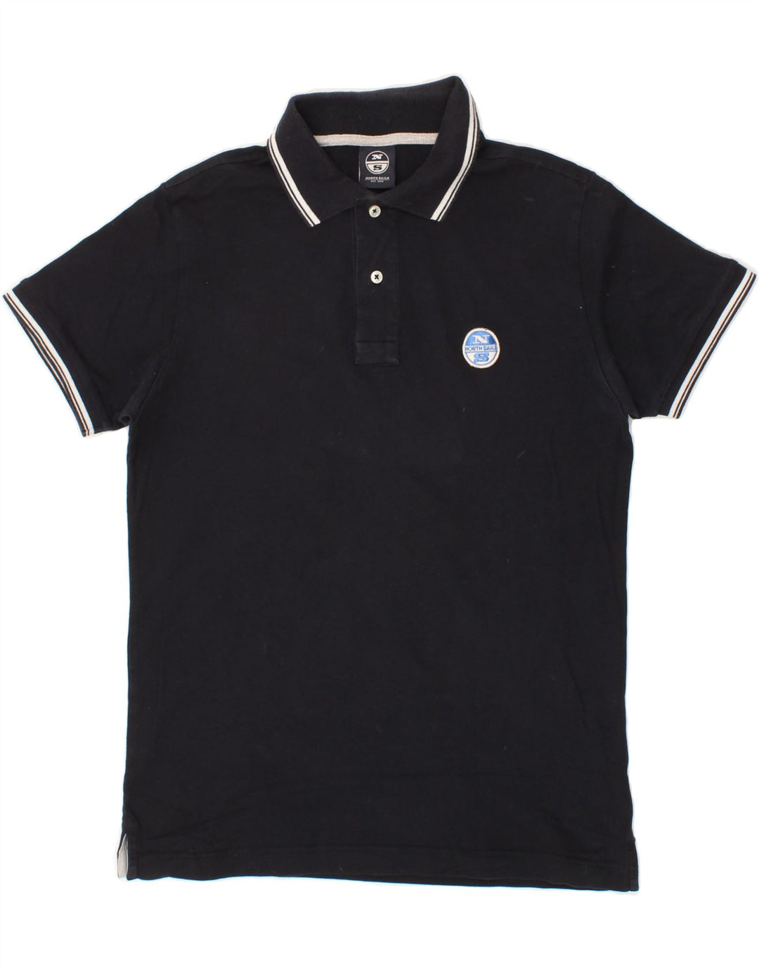 NORTH SAILS Mens Polo Shirt Small Navy Blue Cotton Vintage North Sails and Second-Hand North Sails from Messina Hembry 