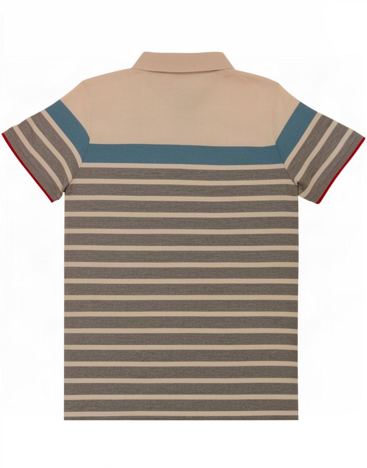 Muška polo majica Ellesse Heritage srednje boje, pamuk na pruge