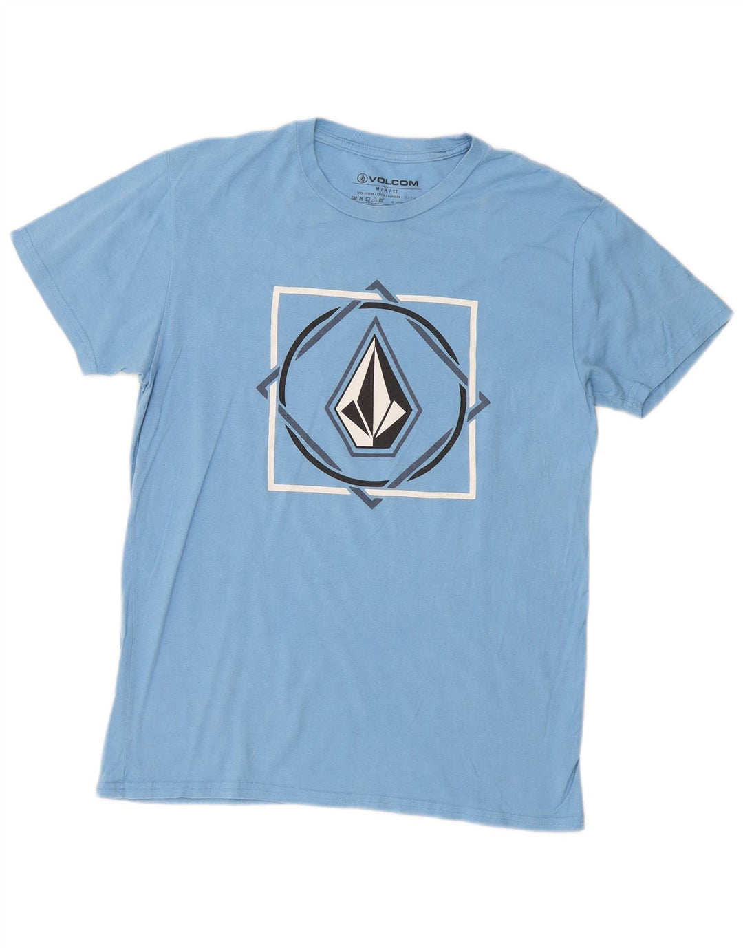 Volcom muška majica kratkih rukava s grafičkim motivima UK 14 srednje plavi pamuk