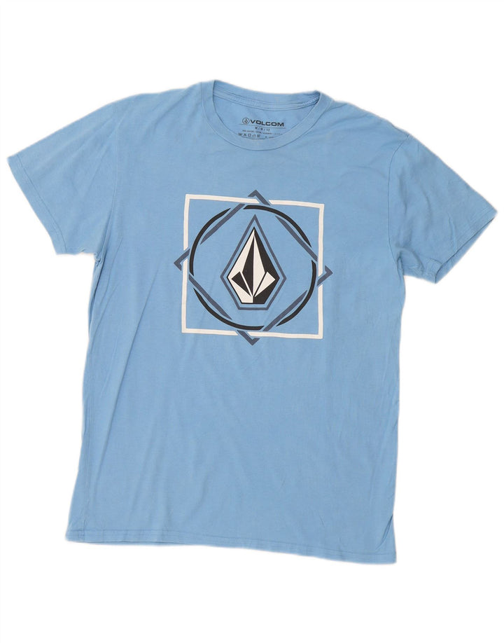 Volcom muška majica kratkih rukava s grafičkim motivima UK 14 srednje plavi pamuk