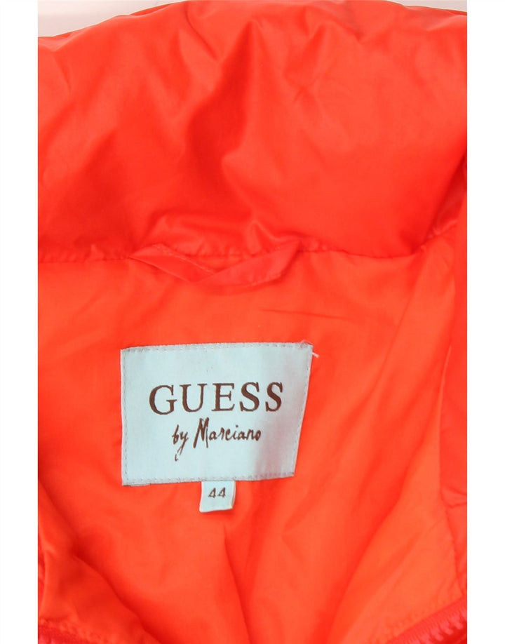 GUESS BY MARCIANO Womens Padded Jacket IT 44 Medium Orange Polyamide
