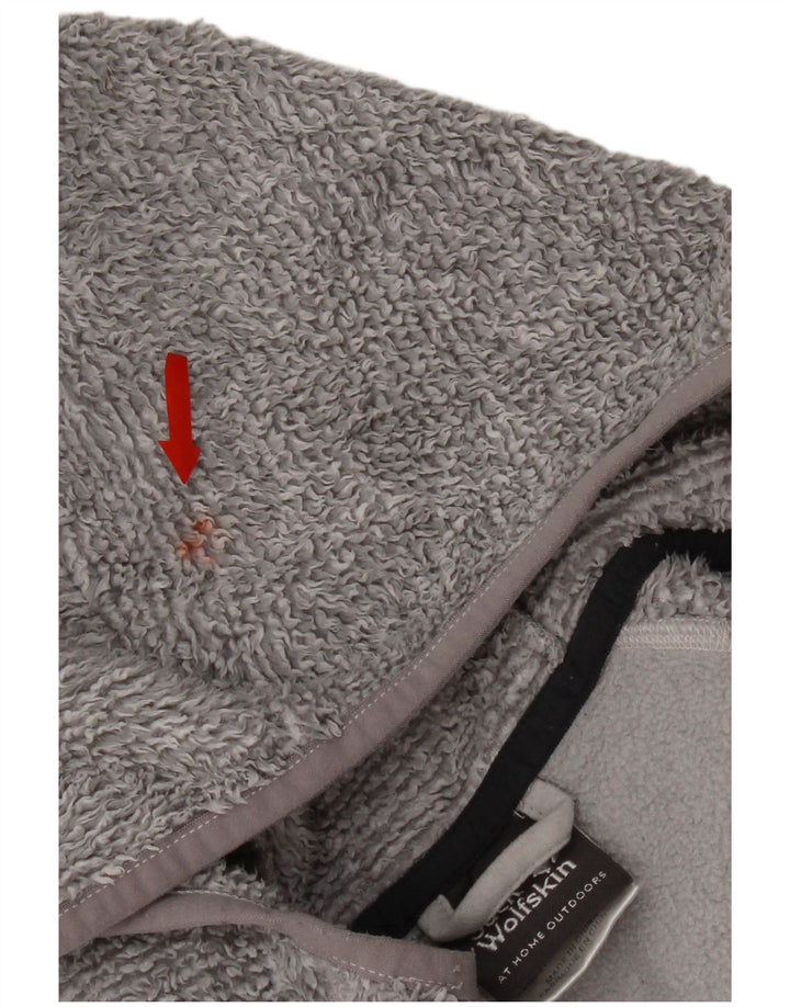 Jack Wolfskin ženska jakna od flisa s kapuljačom UK 12 srednje sivi poliester