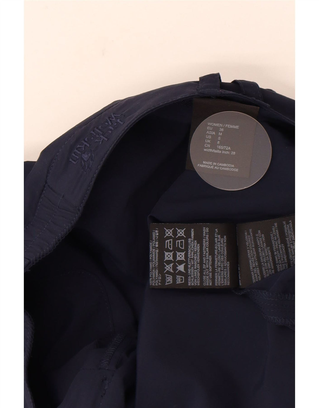 Jack Wolfskin ženska mini suknja UK 8 mala W30 tamnoplavi poliamid