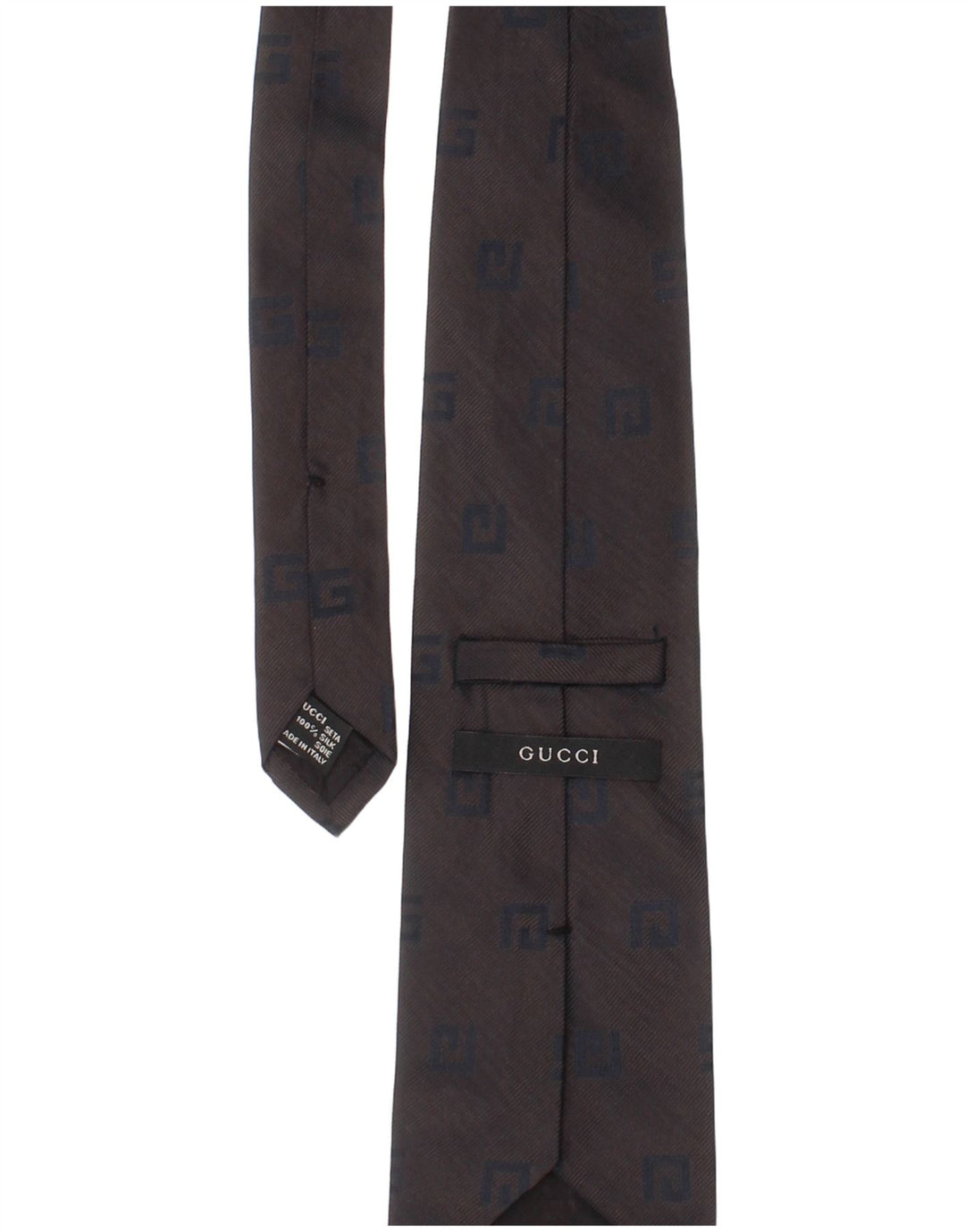 Gucci muška kravata jedne veličine siva svilena klasična