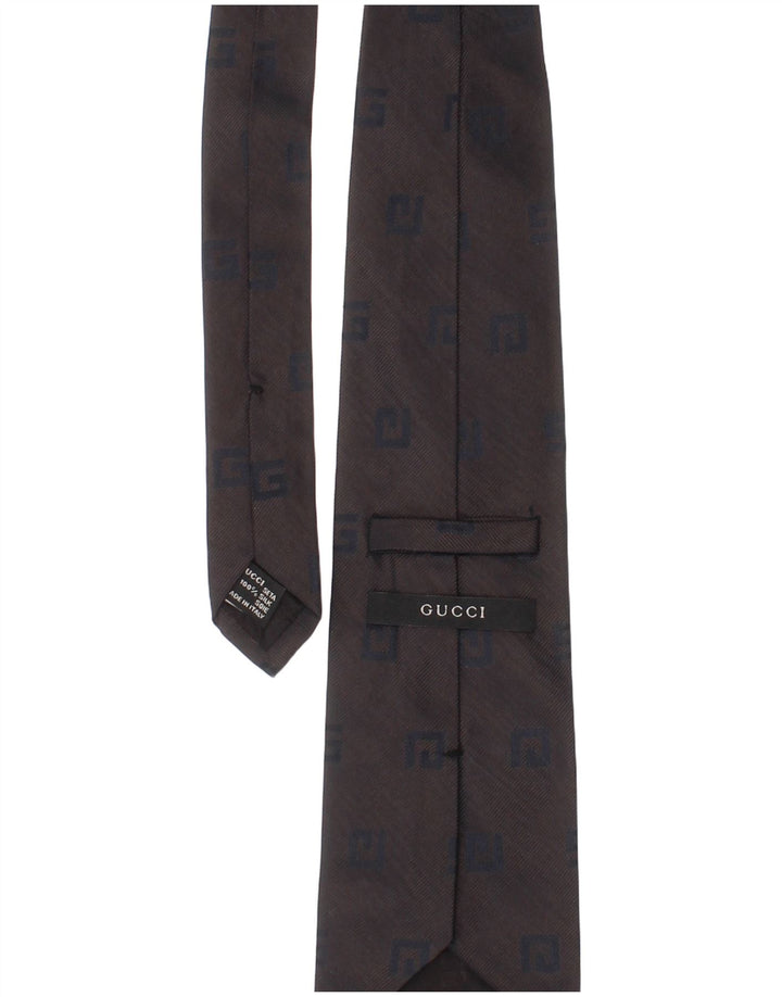 Gucci muška kravata jedne veličine siva svilena klasična