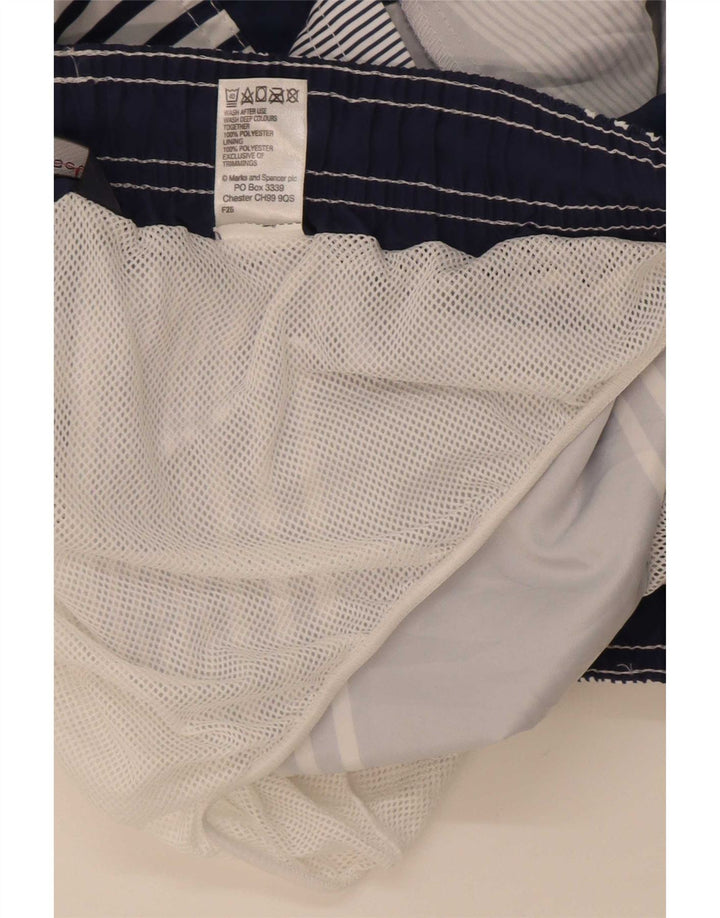 Marks & Spencer muške kratke hlače za plivanje, veliki tamnoplavi poliester na pruge