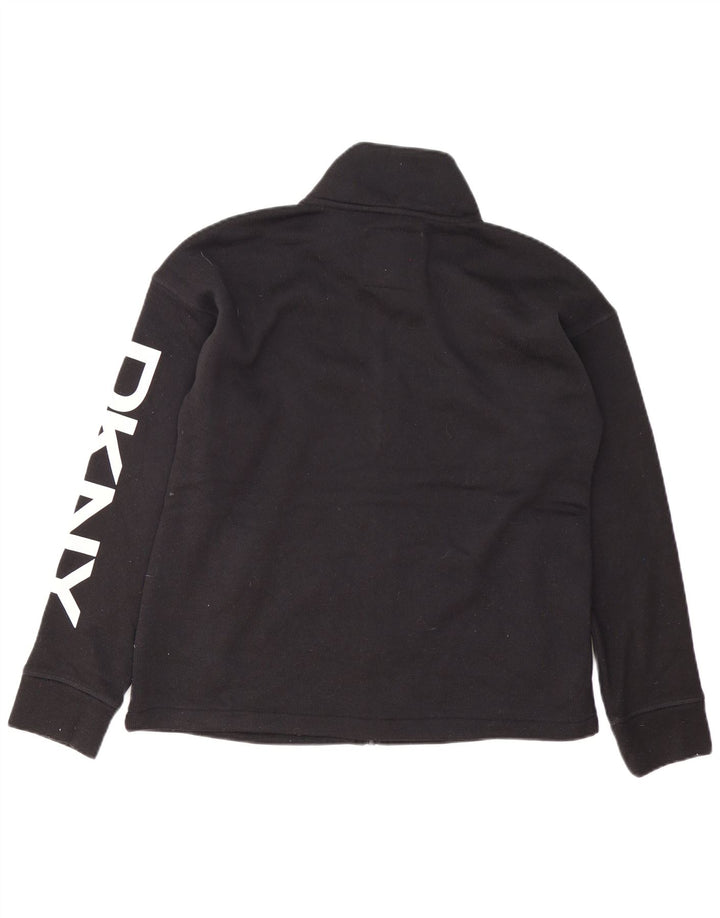 Dkny muška grafička gornja jakna od srednjeg crnog poliestera