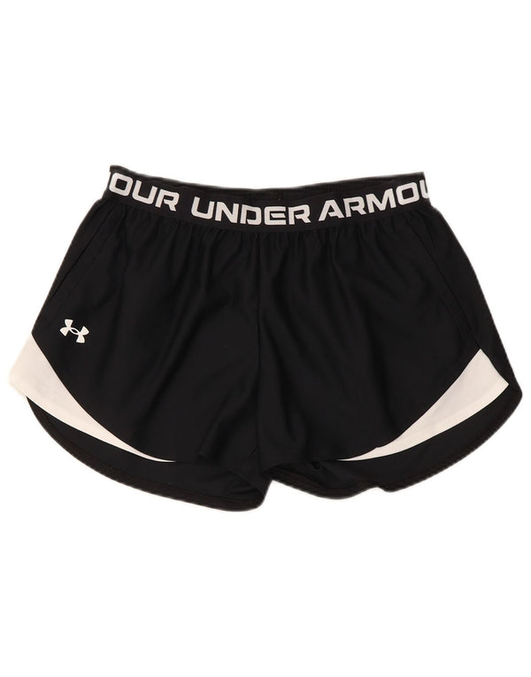 Under Armour Ženske grafičke sportske kratke hlače UK 12 srednje crne sportske