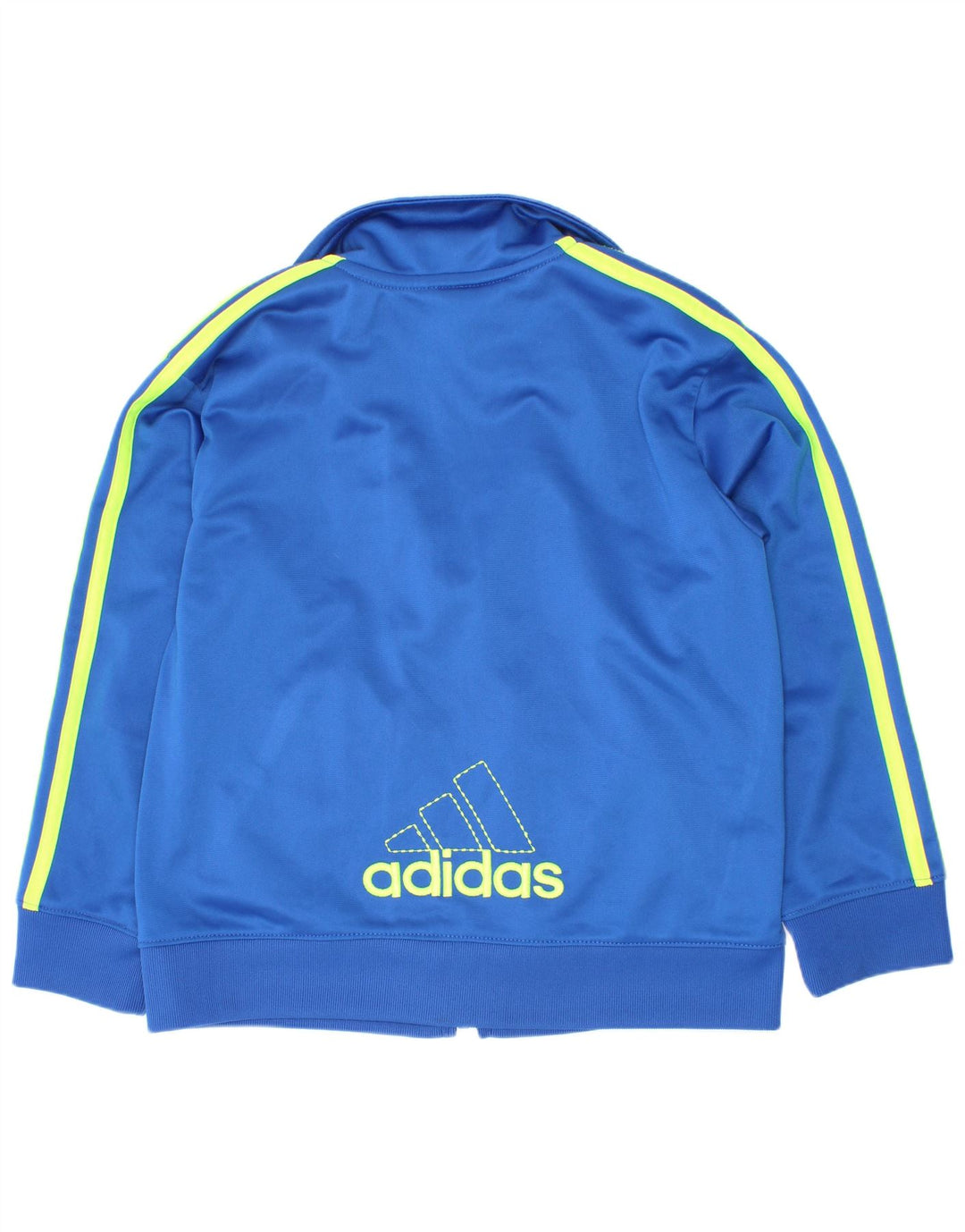 Gornja jakna od trenirke Adidas za dječake 4-5 godina, plavi poliester