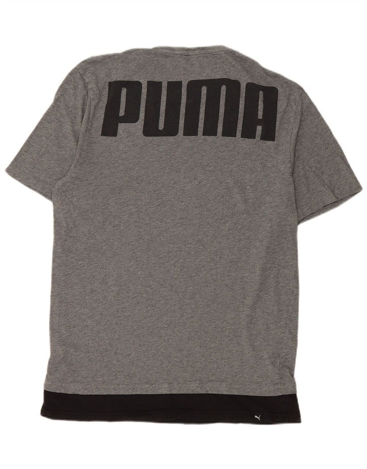Puma muška majica s grafičkim motivima, srednje siva, pamuk