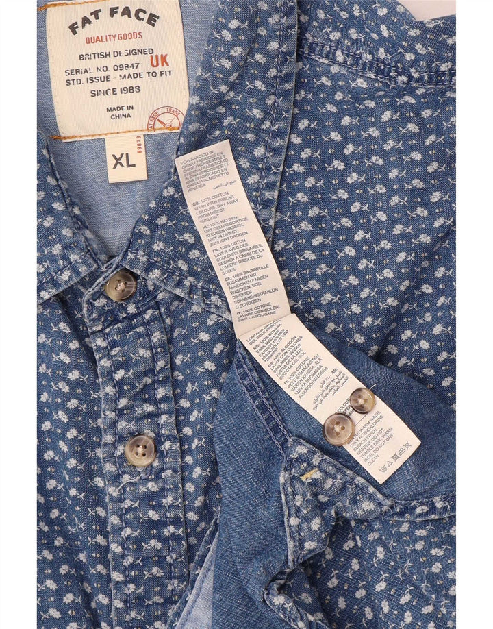 Fat Face muška košulja standardnog kroja XL, pamuk u plavom karu