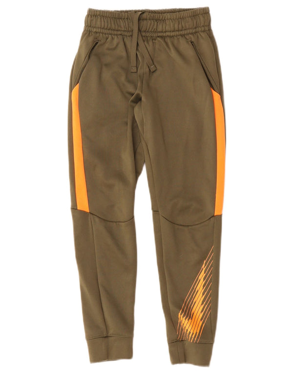 Nike Boys Dri Fit Trenirka Hlače Joggers 6-7 Years XS Kaki Colourblock