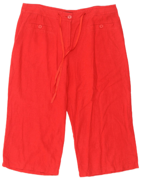 Marks & Spencer ženske bermude UK 16 Large W34 crvena lanena