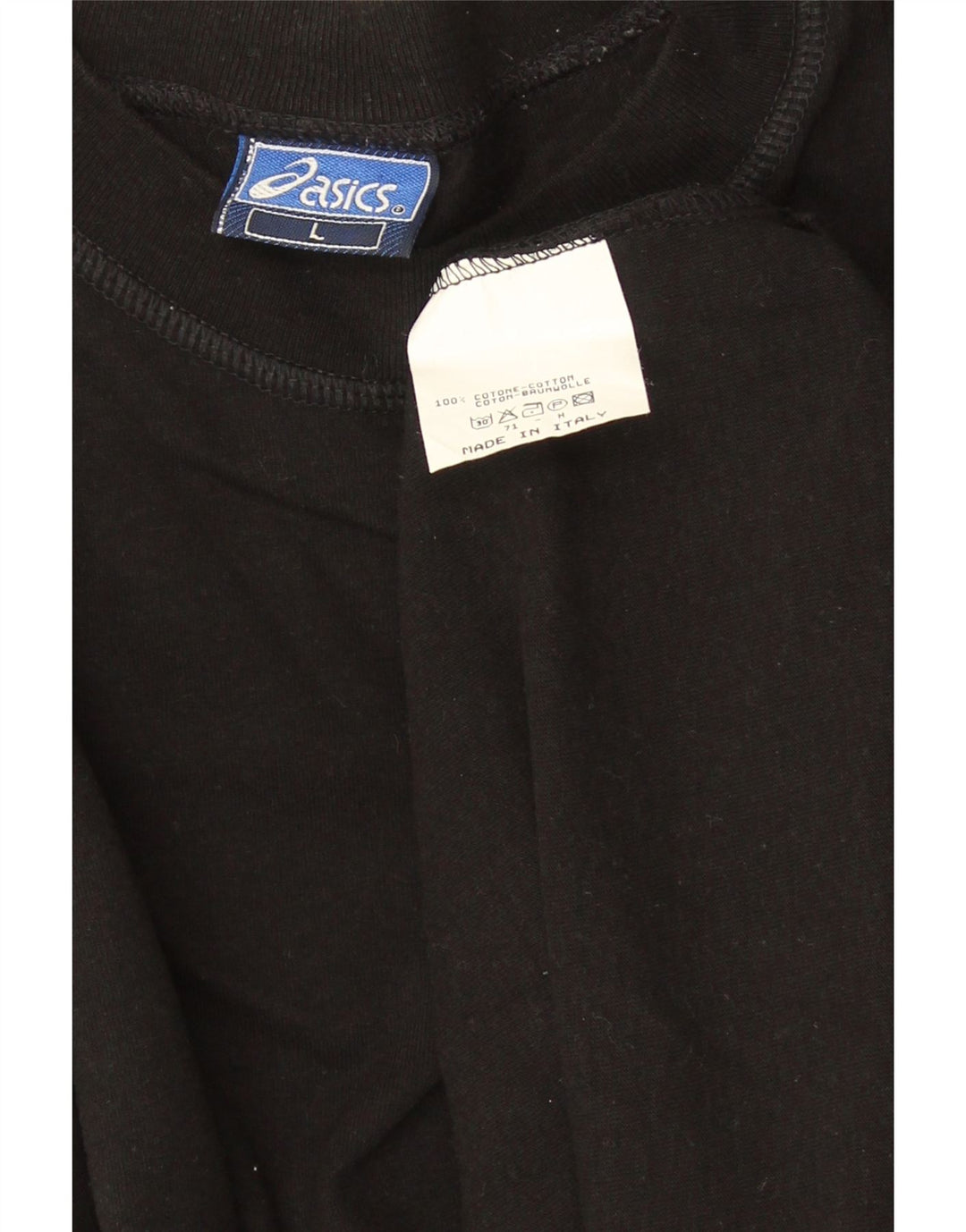 Asics muška majica dugih rukava, veliki crni pamuk