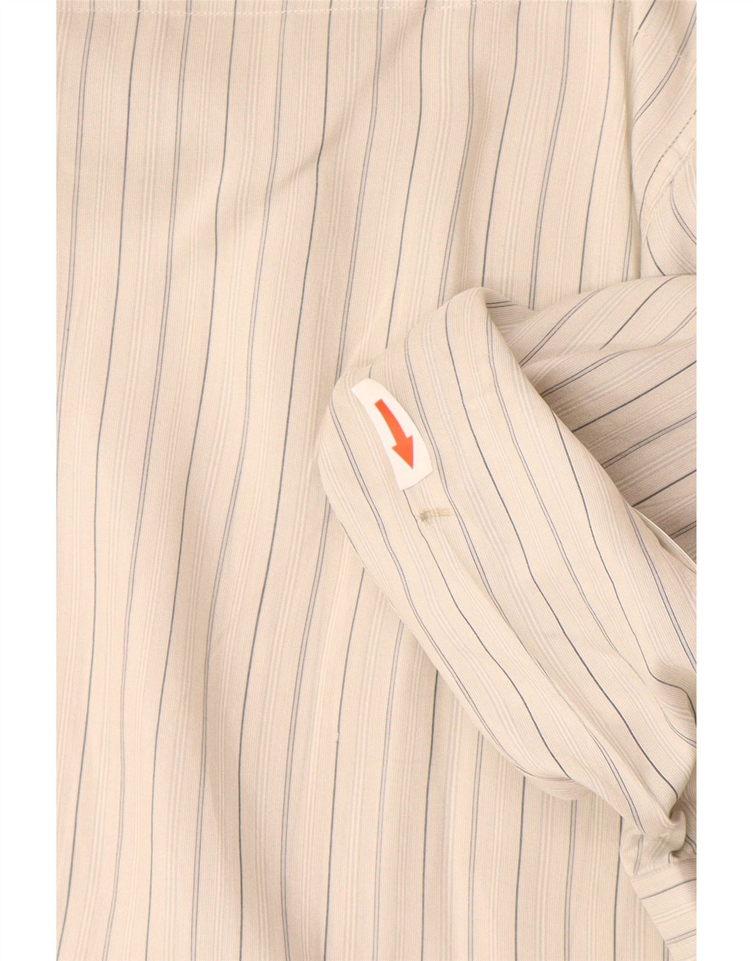 Vintage muška košulja veličine 42 16 1/2 velike sive svilene pruge