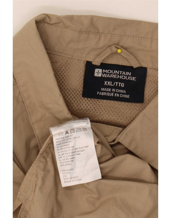 Mountain Warehouse muška košulja kratkih rukava 2XL bež poliester