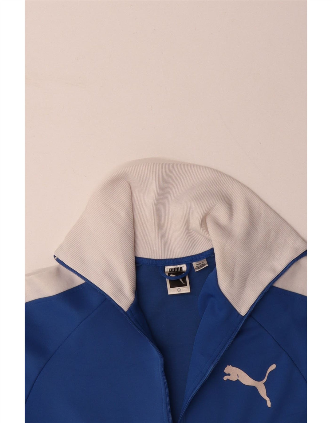 PUMA ženska gornja jakna trenirke UK 16 Large Blue Colourblock