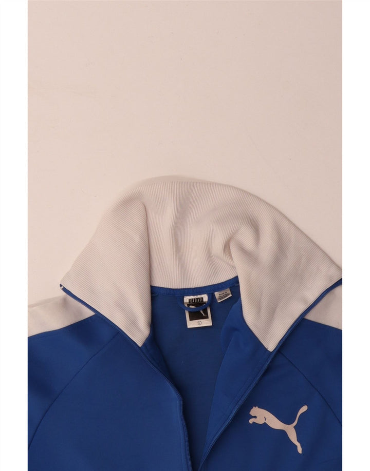 PUMA ženska gornja jakna trenirke UK 16 Large Blue Colourblock